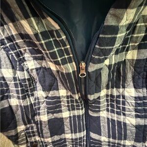 Plaid Zip-Up Jacket